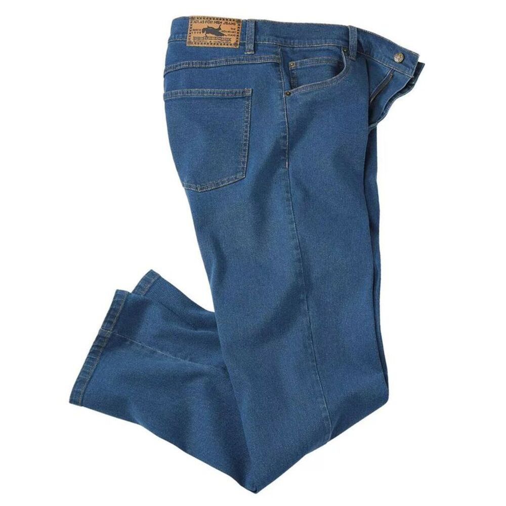 Atlas For Men Mens Stretch Regular Jeans / Blue